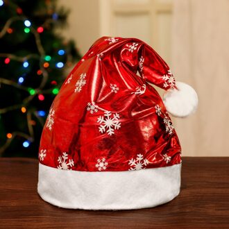 Kerst Hoeden Goud Rood Pailletten Volwassenen Kinderen Kinderen Kostuum Kerstman Festival Hoed Ornament Voor Nieuwjaar Kinderen SDM-11