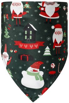 Kerst Huisdier Halsdoek Speeksel Handdoek Rood Groen Santa Rendier Gestreepte Xmas Slabbetjes Sjaal Kraag Voor Kleine Grote Honden #3