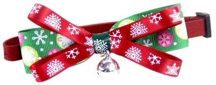Kerst Huisdier Strik Kraag Snowflake Gedrukt Kat Hond Vlinderdas Ketting Verstelbare Kleine Hond Mode Kraag Voor Kerst 3