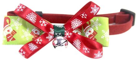 Kerst Huisdier Strik Kraag Snowflake Gedrukt Kat Hond Vlinderdas Ketting Verstelbare Kleine Hond Mode Kraag Voor Kerst 4