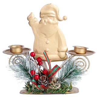 Kerst Ijzeren Art Kandelaar Houders Desktop Decoratie Craft Festival Feestartikelen Home Decor Jaar B