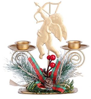 Kerst Ijzeren Art Kandelaar Houders Desktop Decoratie Craft Festival Feestartikelen Home Decor Jaar