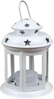 Kerst Kaars Smeedijzeren Decoratie Wind Lantaarn Decoratie Thuis Decoratie Scene Layout Woonkamer Decoratie wit