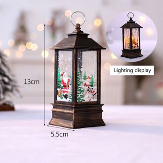 Kerst Led Simulatie Licht Olie Lamp Xmas Kaars Nachtlampje Opknoping Ornament Craft GP