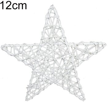 Kerst Mode Natuurlijke Rotan Wijnstok DIY Ster Krans Guirlande Party Kerstboom Thuis Window Decor Ornament 12cm