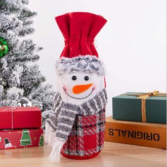 Kerst Ornamenten Rode Wijn Zak Wijn Fles Set Thuis Tafeldecoratie Kerst Feestartikelen Рождество