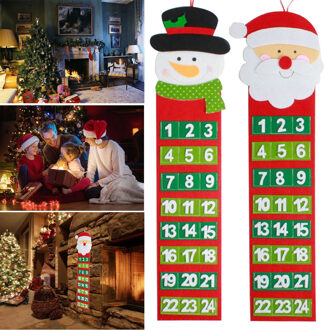 Kerst Oude Harige Man Kalender Advent Countdown Kalender Muur Kalender 9.25 1