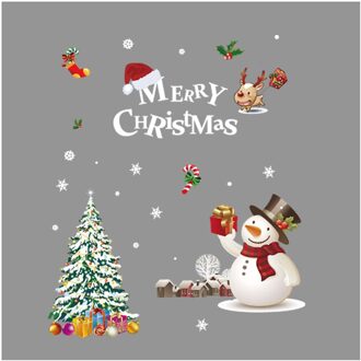 Kerst Raamsticker Venster Decoratie Kerstman Statische Sticker Kerst Decoraties Voor Home Decor Sticker