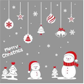 Kerst Raamsticker Venster Decoratie Kerstman Statische Sticker Kerst Decoraties Voor Home Decor Sticker