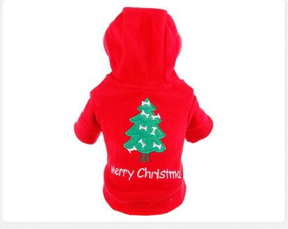Kerst Rode Pet Dog Kleding Jumpsuit Hond Hoodie Jasje Kleding Leuke Puppy Kostuum Voor Chihuahua Teddy Kat Puppy Hoodie Xl