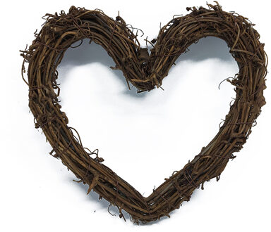 Kerst Rotan Wijnstok Liefde Hartvormige Krans Opknoping Decor Xmas Ornament voor Bruiloft Home Party Garden Decor 10CM