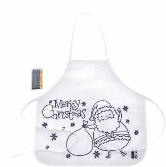 Kerst Schort zelf kleuren