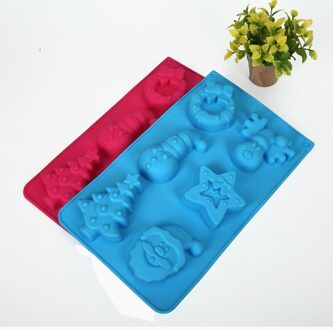 Kerst Serie Siliconen Cakevorm Hittebestendig Huis Handgemaakte Diy Bakken Levert Bakken Accessoires Voor Cookies