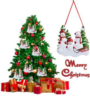 Kerst Sneeuwpop Familie Kerst Decoratie Hanger Kerstboom Decoratie Xmas Ornamenten