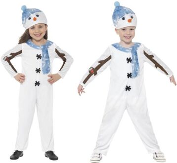 Kerst sneeuwpop kostuum voor kinderen - Verkleedkleding - Maat 104/116
