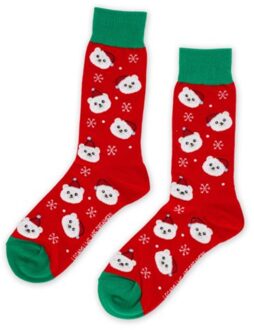 kerst - sokken ijsbeer man  mt 41-47