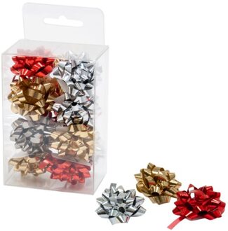 Kerst starbows wonderfull x-mas, 35 mm, 12 stuks