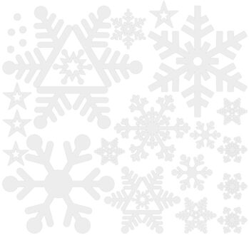 Kerst Stickers Sneeuwvlokken Creatieve Aangebracht Met Decoratieve Muur Raam Decoratio Cool Funny Sticker Decals Muur Raam