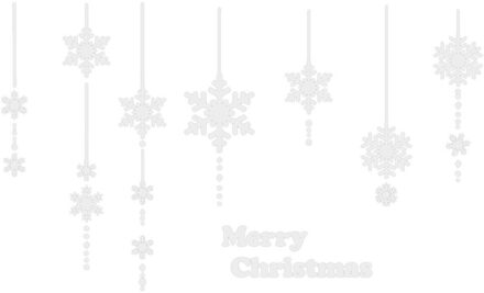 Kerst Stickers Sneeuwvlokken Creatieve Aangebracht Met Decoratieve Muur Raam Decoratio Cool Funny Sticker Decals Muur Raam