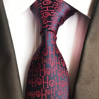 Kerst Stropdas Mannen Polyester Stropdassen Rode Banden Voor Bruiloft Pakken Hals Tie Gravata Corbatas 03