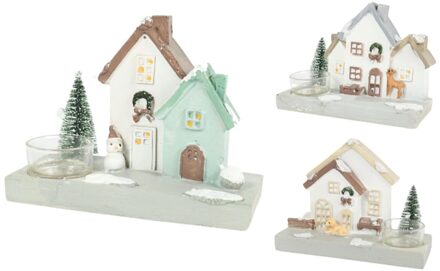 Kerst Theelichthouder Huis