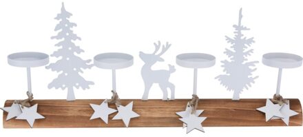 Kerst Theelichthouder Kerstafereel