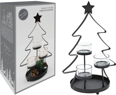 Kerst Theelichthouders Kerstboom
