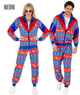 Kerst Trainingspak Rood Blauw Unisex