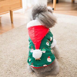 Kerst Warme Kleding Katoen Outdoor Kostuum Schattige Hooded Kleding Voor Pet Puppy Dog (Maat Xs) afbeelding 1 3