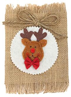 Kerst Wijnfles Zakken Cover Christmas Party Decoraties Voor Thuis Champagne Houders Xmas Home Party Tafel Decors wit