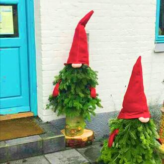 Kerst Xmas Tree Top Hoed Neus Handschoenen Gnome Ornament Opknoping Kerstboom Kleden DIY Kerst Decoraties Voor Huis