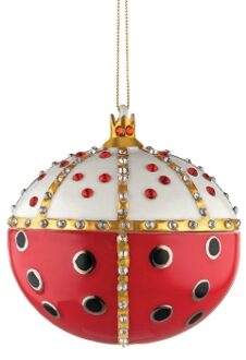 Kerstbal Faberjori - Kroon - MJ16|8 - door Marcello Jori Zwart
