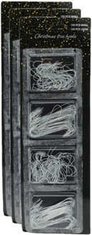 Kerstbalhaakjes - 450x - zilver - 7 en 10 cm - kerstballen ophangen haakjes