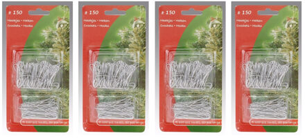 Kerstbalhaakjes - 600 stuks - Zilver - Kerstboom decoratie - Kerst versiering materiaal