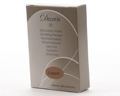 Kerstbalhaakjes Koper 50 Stuks