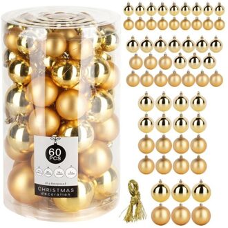 Kerstballen 60 stuks Goud
