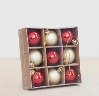 Kerstballen - 9 stuks