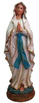 Kerstbeeldje - Maria Lourdes - polystone - heilige maria - 23 cm - Religieuze beelden