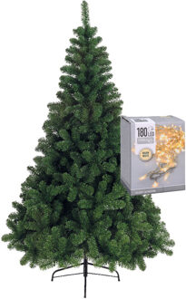 Kerstboom 150 cm incl. kerstverlichting lichtsnoer warm wit