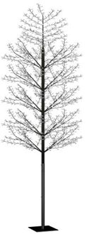 Kerstboom 2000 LED's warm wit licht kersenbloesem 500 cm Zwart