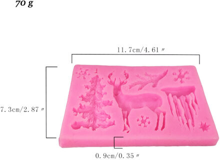 Kerstboom Elanden Sneeuwvlok Siliconen Cakevorm Chocolade Mallen Voor De Bakken Taart Gereedschap Diy Sugarcraft Cake Decoratie Gereedschappen