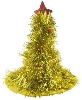 Kerstboom Hoed Op Hoofdband Kerst Xmas Party Kerstman Kostuum Hoed Decoraties Hoofddeksels goud