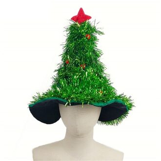 Kerstboom Hoed Op Hoofdband Kerst Xmas Party Kerstman Kostuum Hoed Decoraties Hoofddeksels groen