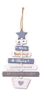 Kerstboom Houten Ornamenten Kerstversiering Kleur Houten Letters Kerstboom Hanger Donkerrood