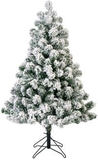 Kerstboom Imperial Pine snowy 150cm groen Wit