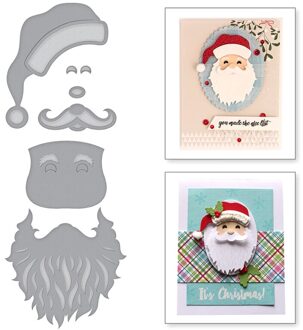 Kerstboom Metalen Stansmessen Diy Plakboek Card Embossing Ambachten Decor Multifunctionele P666 kerstman