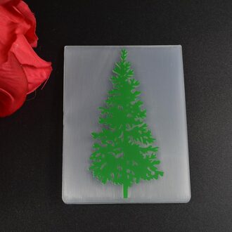 Kerstboom plastic embossing map voor card making stationaire papier ambachten stencil snijden sterven achtergrond