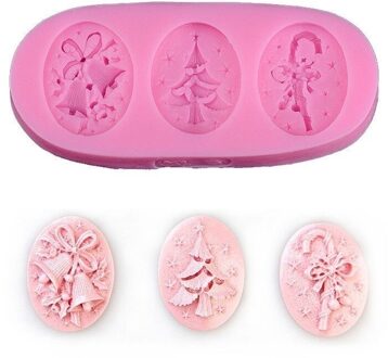 Kerstboom Siliconen Fondant Cakevorm Zeep Chocolade Candy Decorating Mould