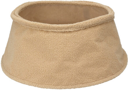Kerstboomrok - beige - D40 cm - polyester - voor kerstboom van 180 cm