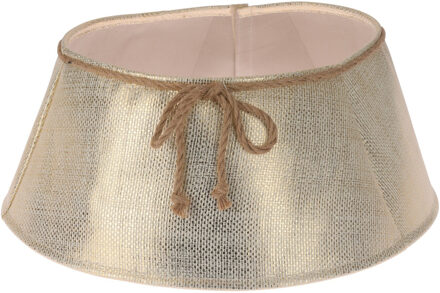 Kerstboomrok/kerstboommand goud kunststof D60 x H25 cm voor een kerstboom tot 210 cm Goudkleurig